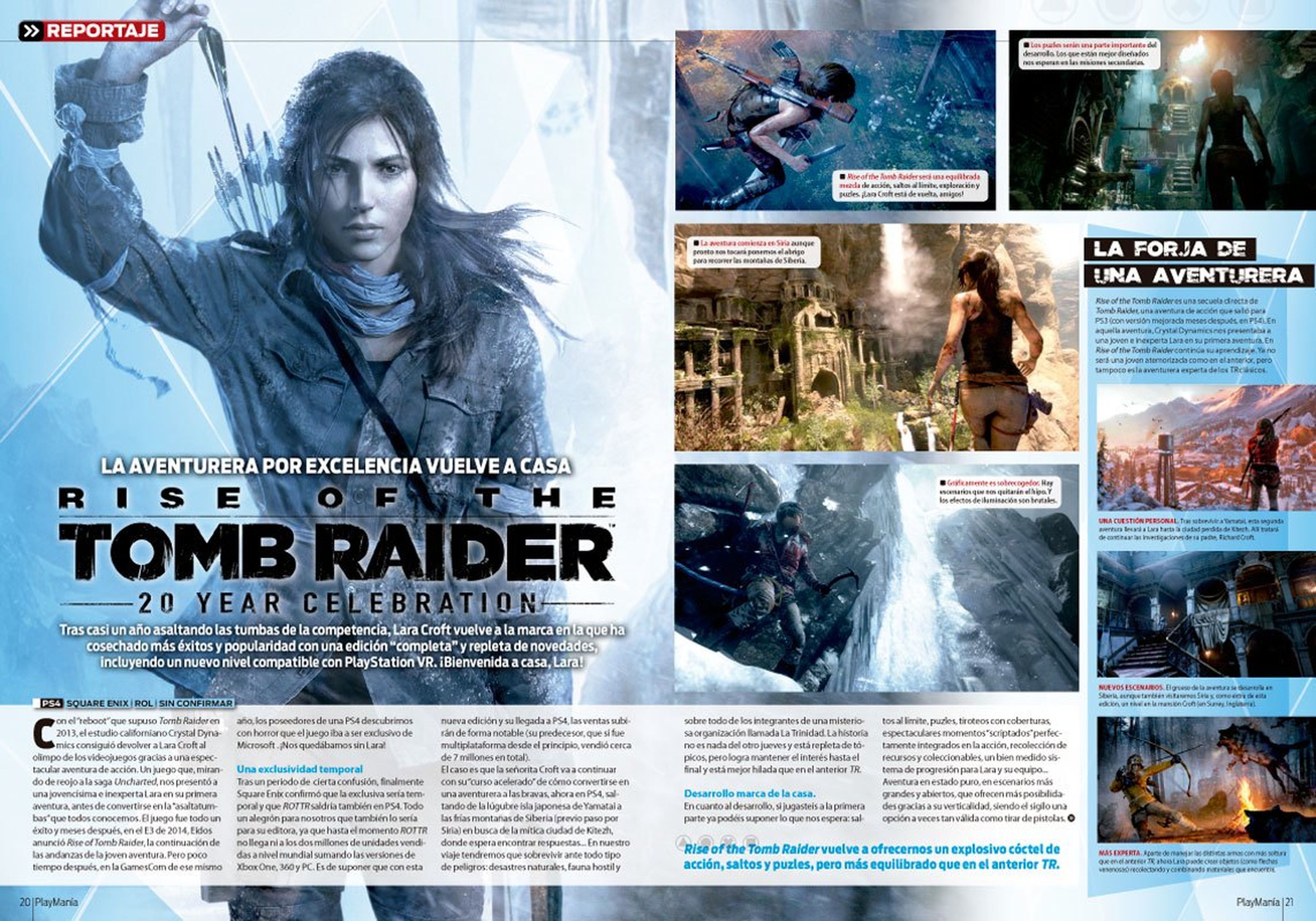 Rise of the Tomb Raider en Playmania 215