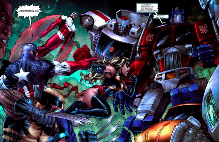 Vengadores vs Transformers Vengadores vs Transformers