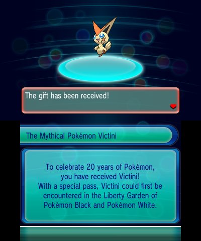 Victini para Pokémon 3DS Victini para Pokémon 3DS