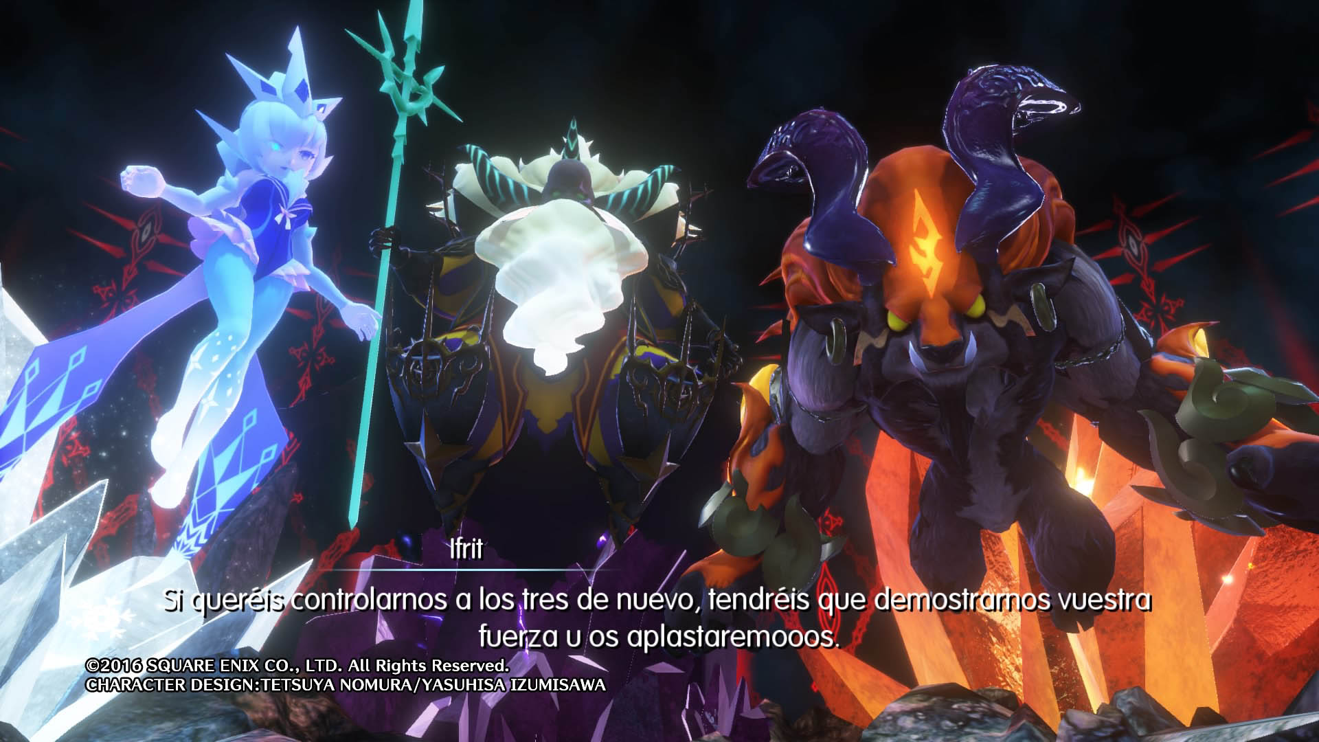 World of Final Fantasy - Shiva e Ifrit WOFF - Shiva e Ifrit