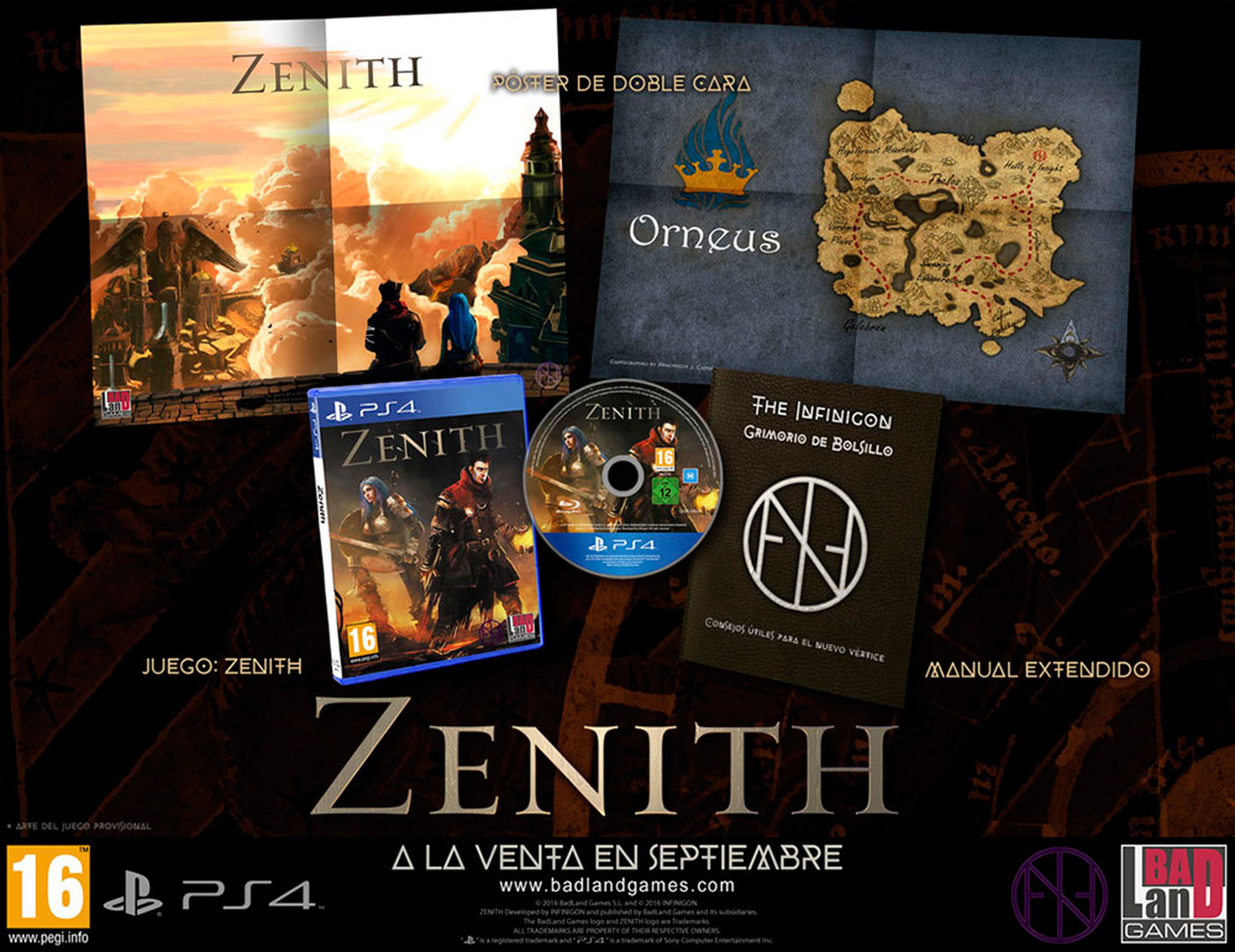 Así es la edición en formato físico de Zenith para PS4.