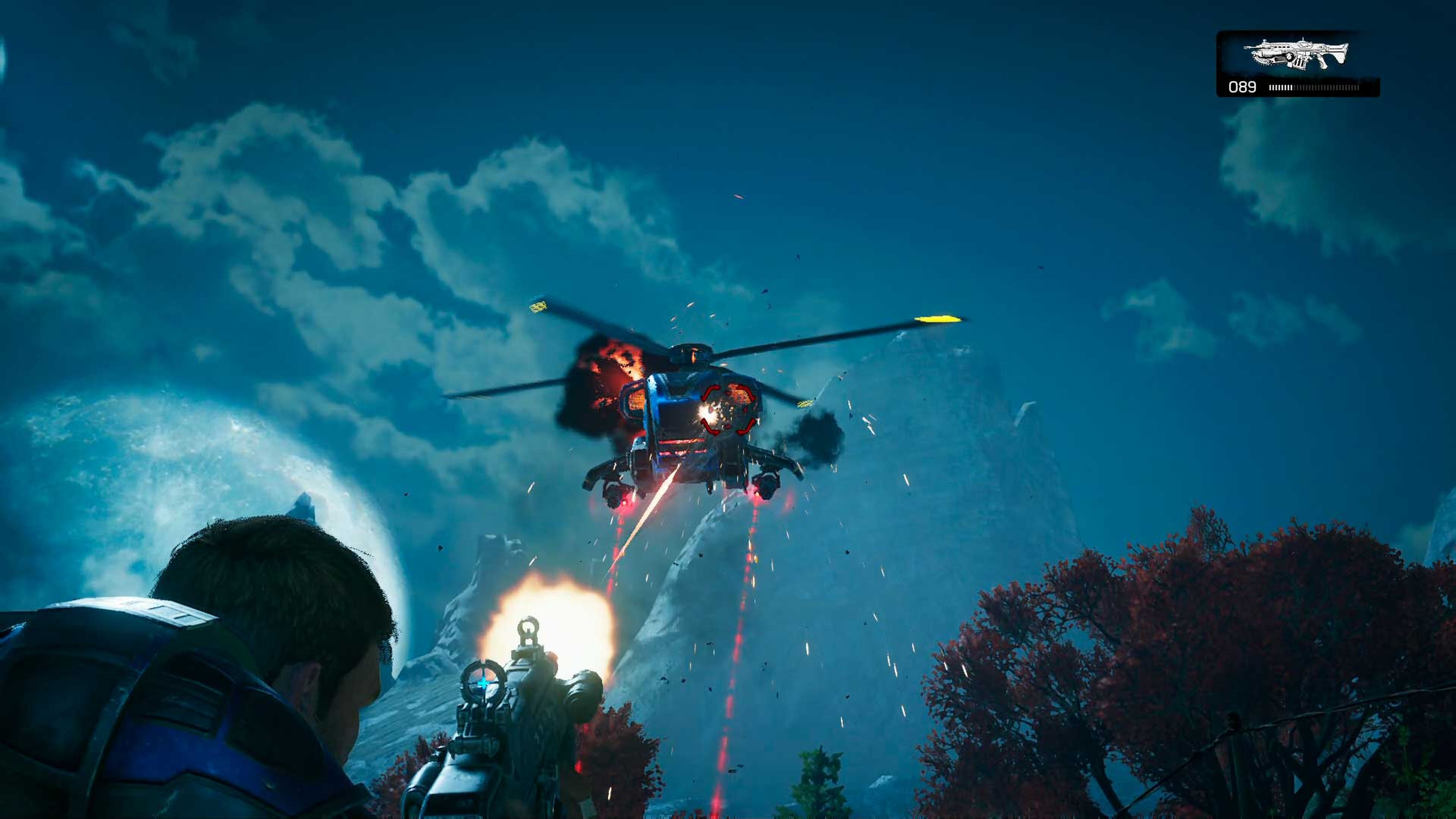 Análisis Gears of War 4 helicóptero