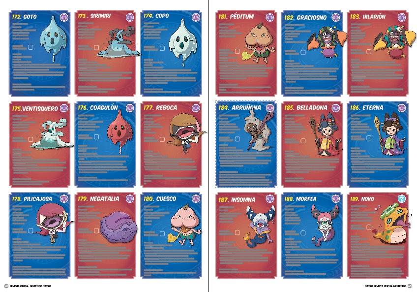 Fichas de Yo-Kai, sexta entrega Fichas de Yo-Kai, sexta entrega