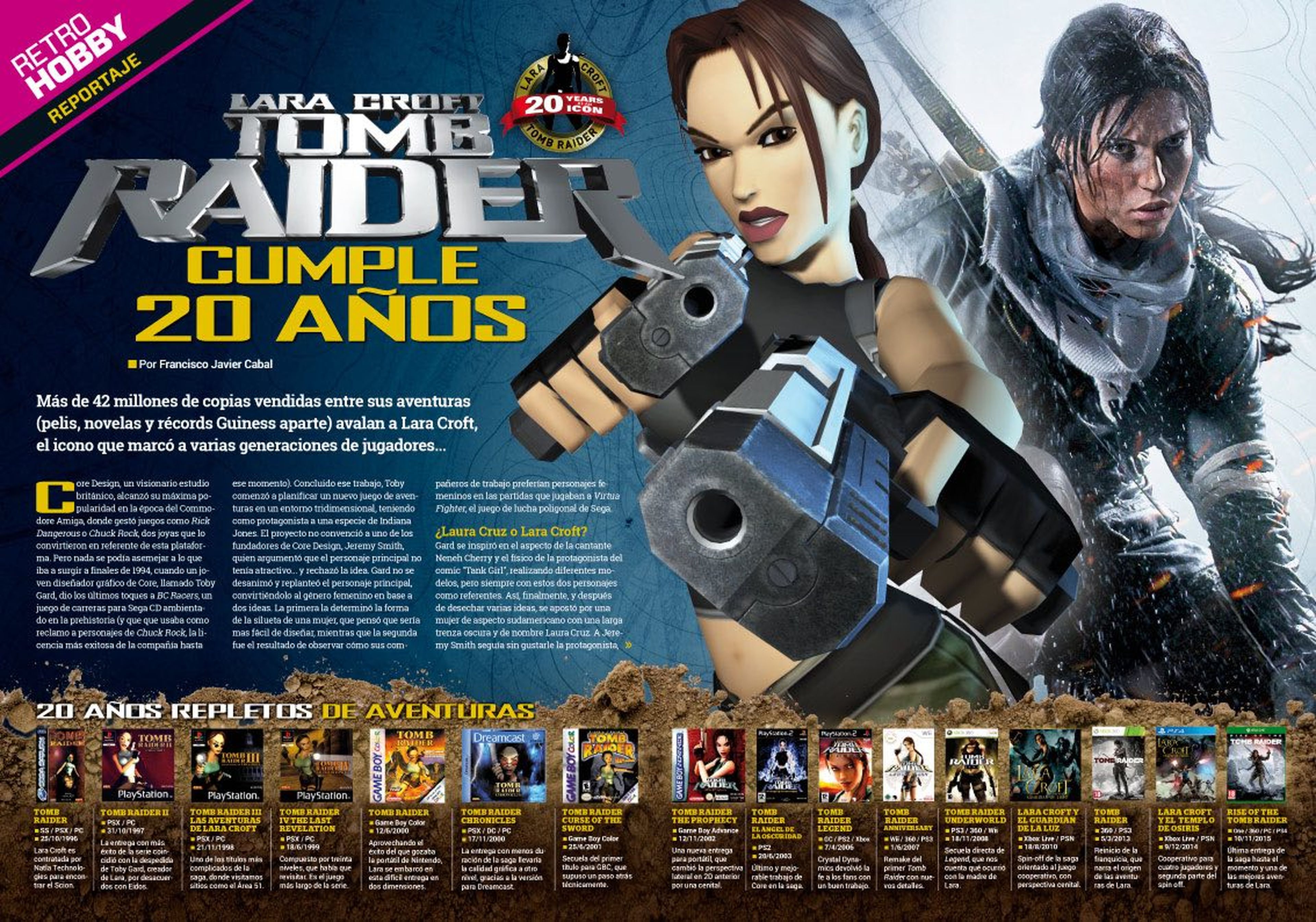 Hobby Consolas 304 Reportaje Tomb Raider 20 Aniversario