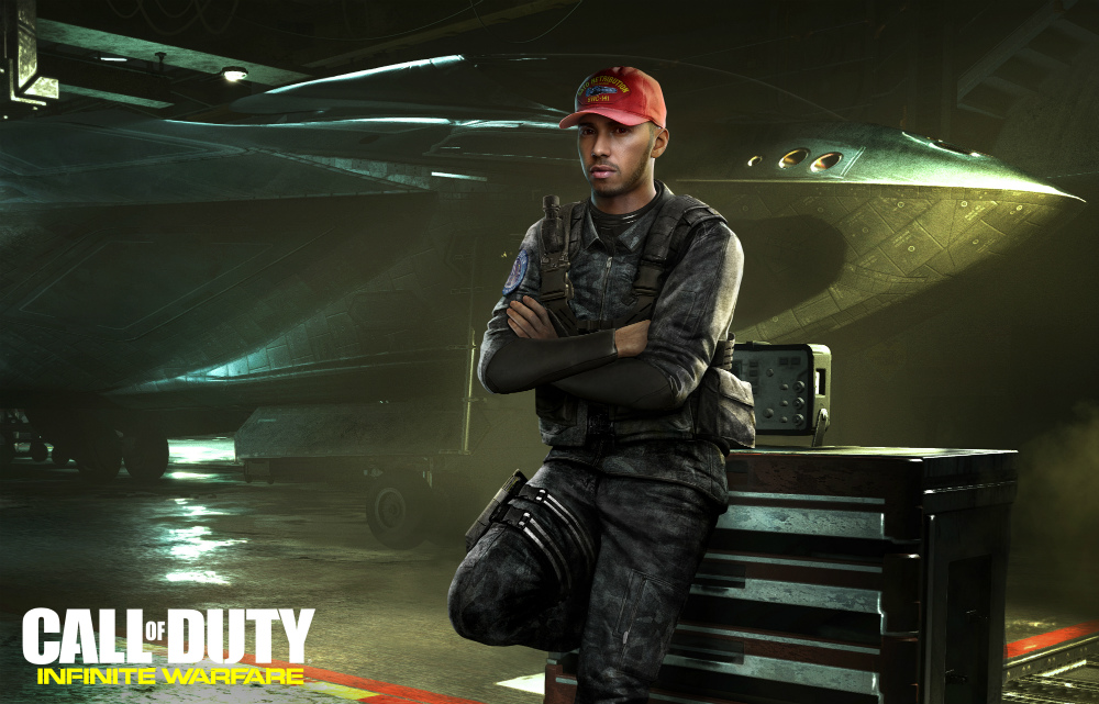 Lewis Hamilton en Call of Duty Infinite Warfare Lewis Hamilton en Call of Duty Infinite Warfare