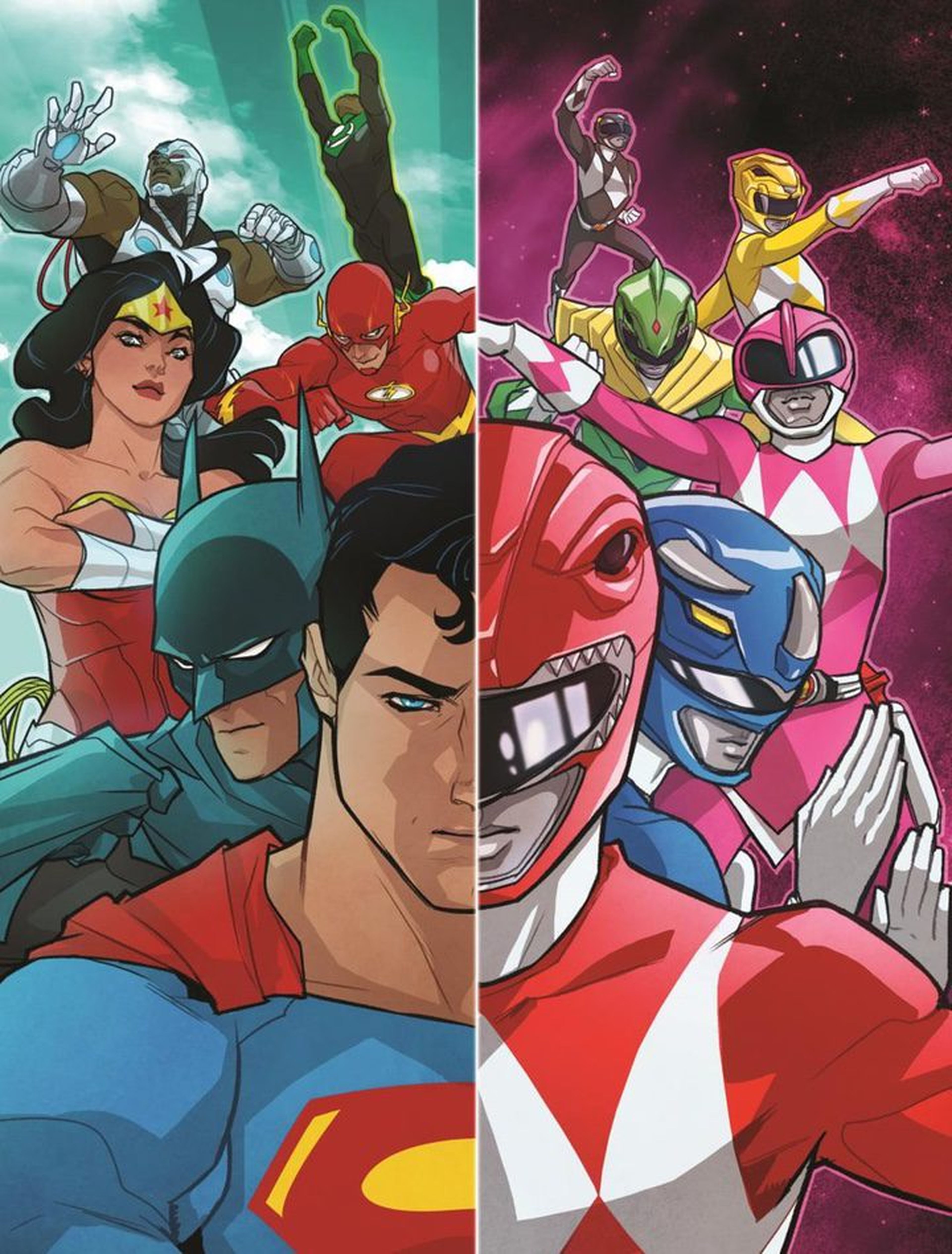 Liga de la Justicia y Power Rangers unidos en un cómic
