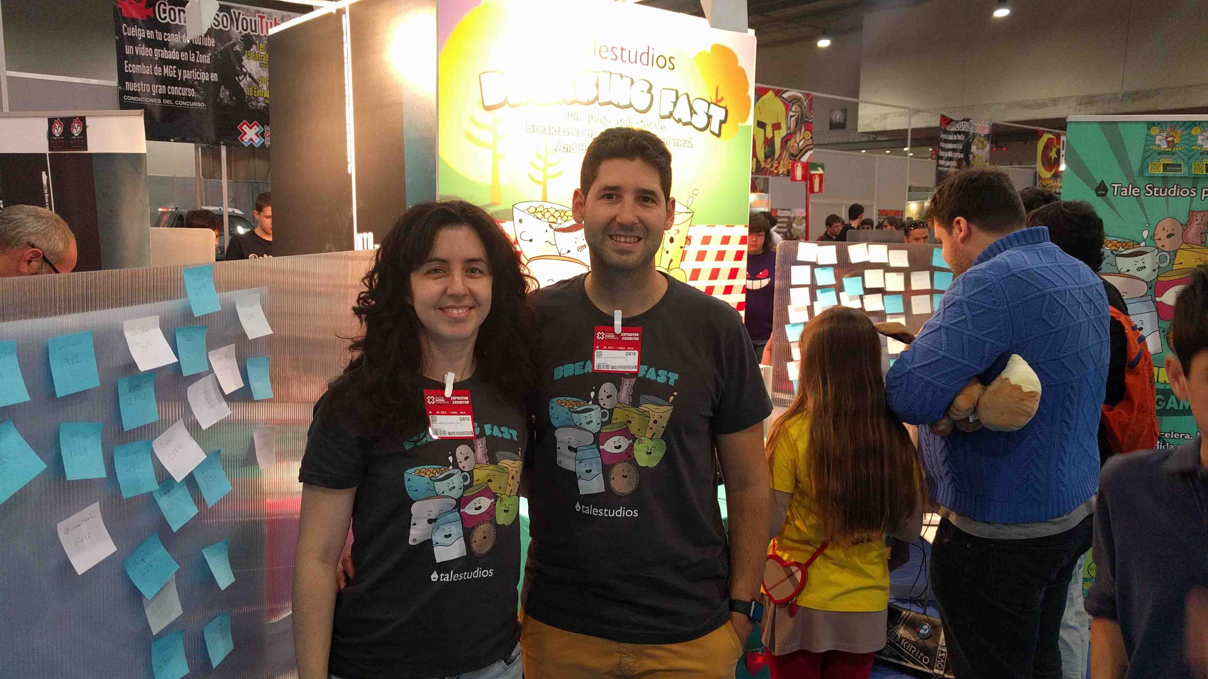 Manuela Ruíz y Francisco Moyano nos presentaron su juego en la zona Gamelab Academy de Madrid Gaming Experience