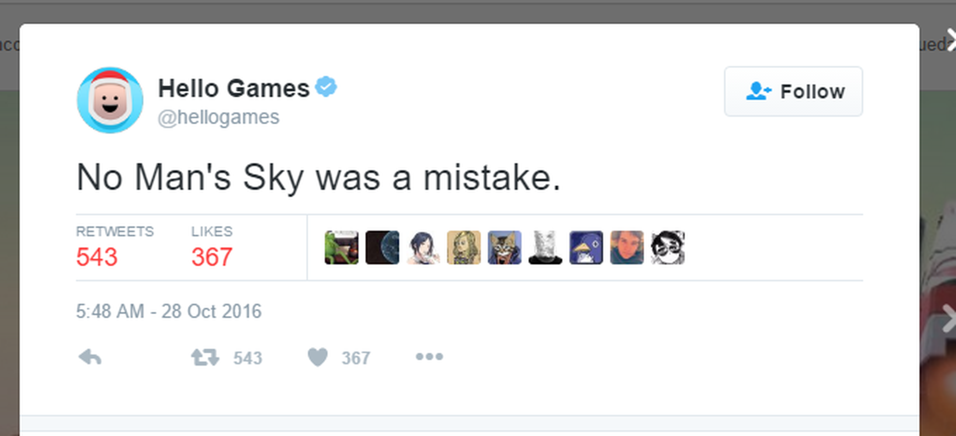 Hackean la cuenta de Twitter de Hello Games y dicen que "No Man's Sky fue un error"
