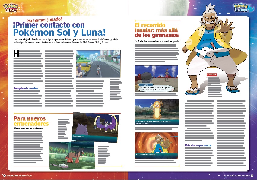 Reportaje Pokémon Sol / Pokémon Luna Reportaje Pokémon Sol / Pokémon Luna