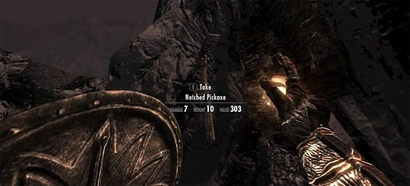 5. El huevo de pascua de Minecraft Huvo de pascua de Minecraft en Skyrim