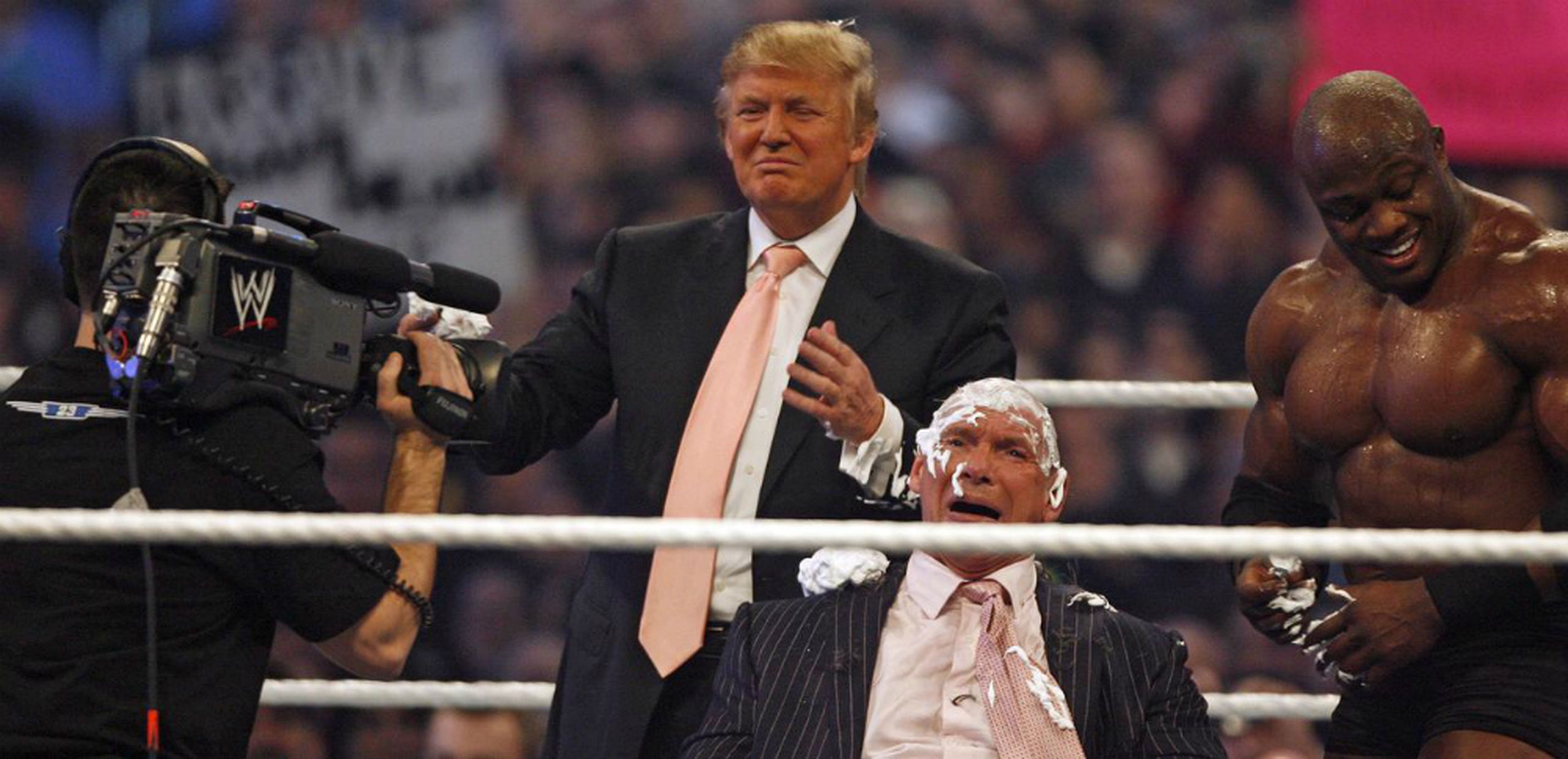 Donald Trump afeitó la cabeza de Vince McMahon en la Batalla de los Multimillonarios de la WWE