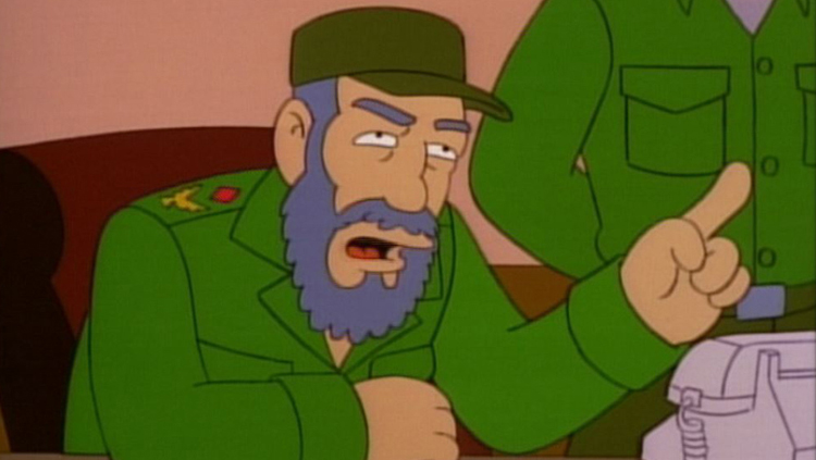 Fidel Castro en Los Simpson Cuba, Trillón de dólares