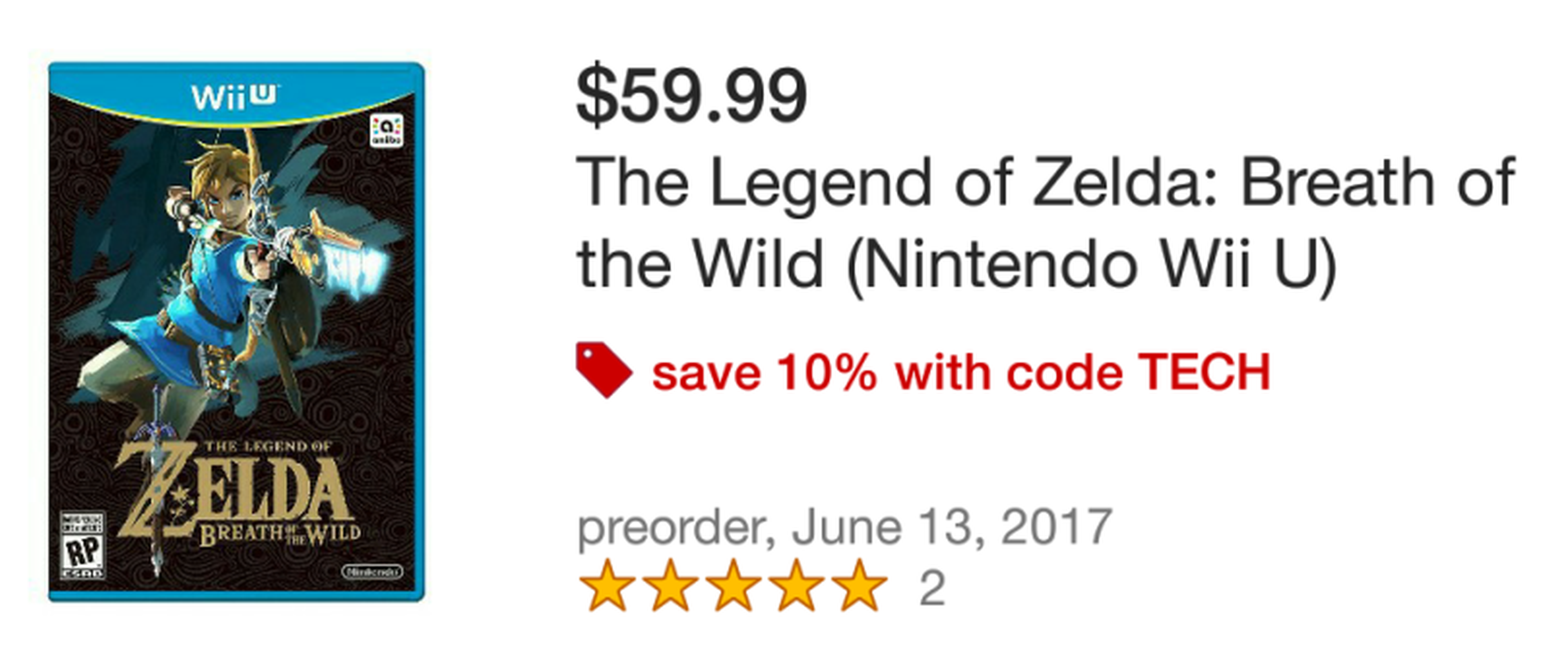 The Legend of Zelda Breath of the Wild - Fecha filtrada