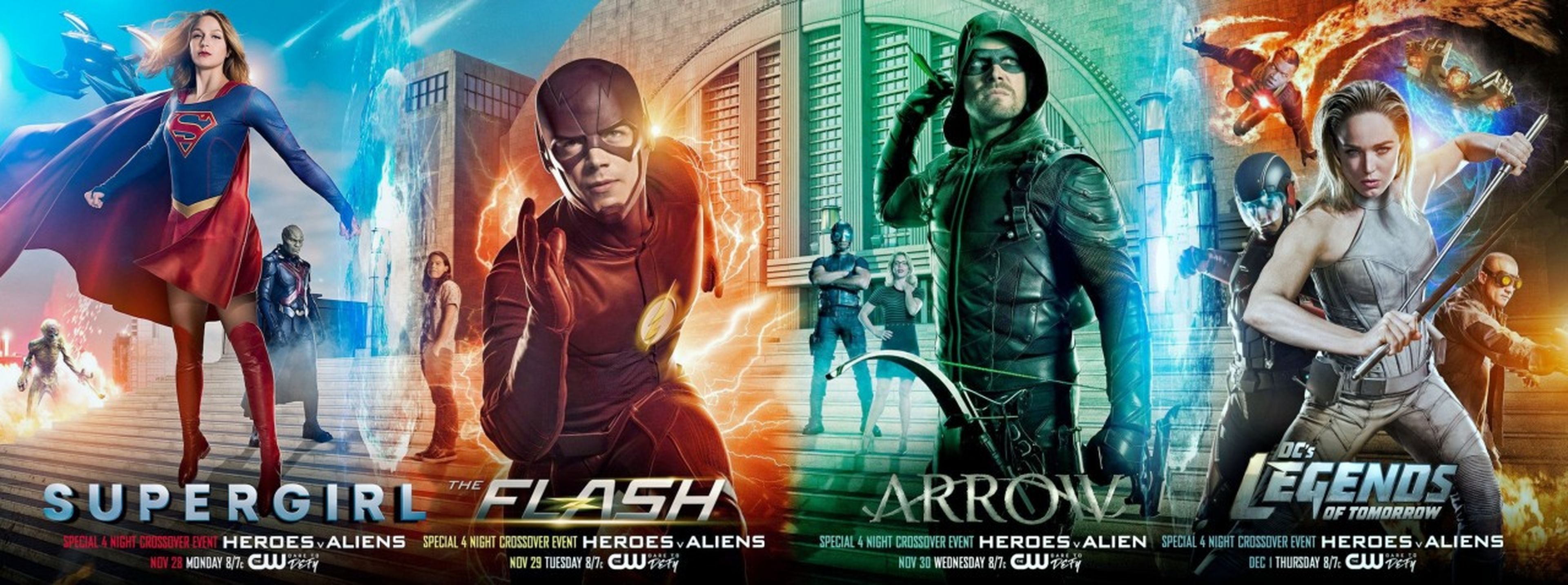 mega-crossover DC: Supergirl, The Flash, Arrow y Legends of Tomorrow