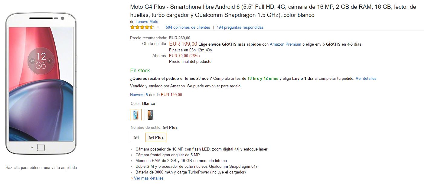 Motorola Moto G4 Plus Motorola Moto G4 Plus