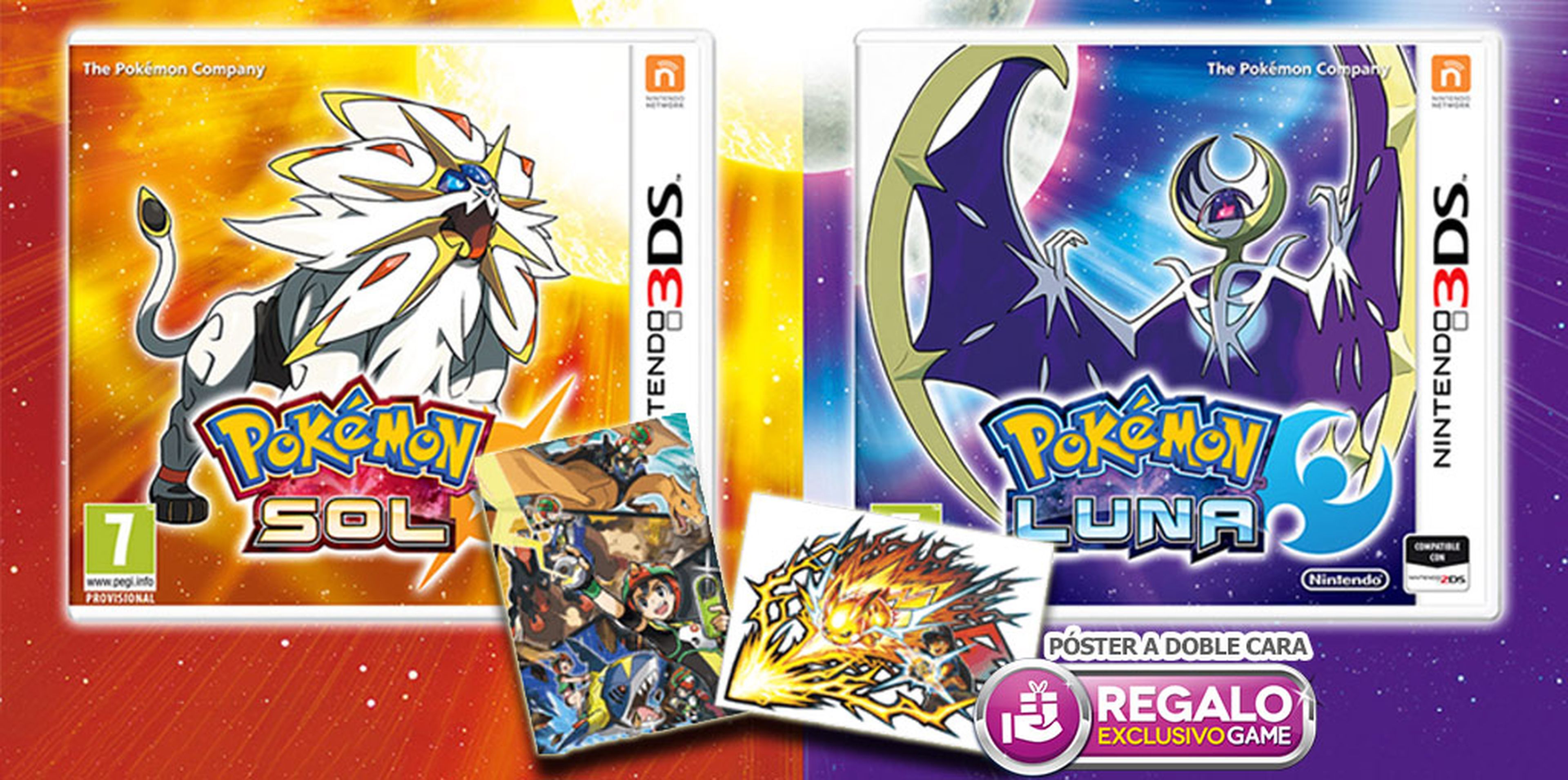 Pokémon Sol y Pokémon Luna en GAME