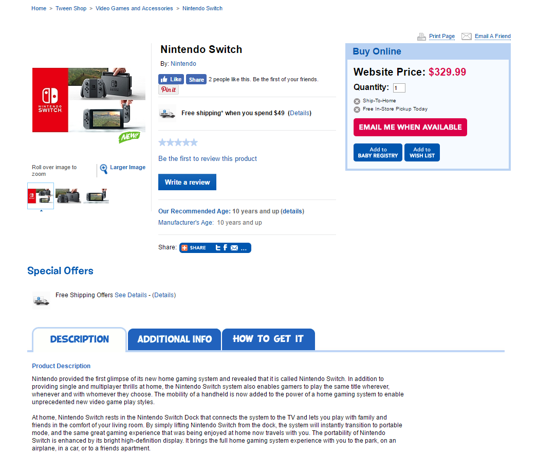 Precio Nintendo Switch Precio Nintendo Switch