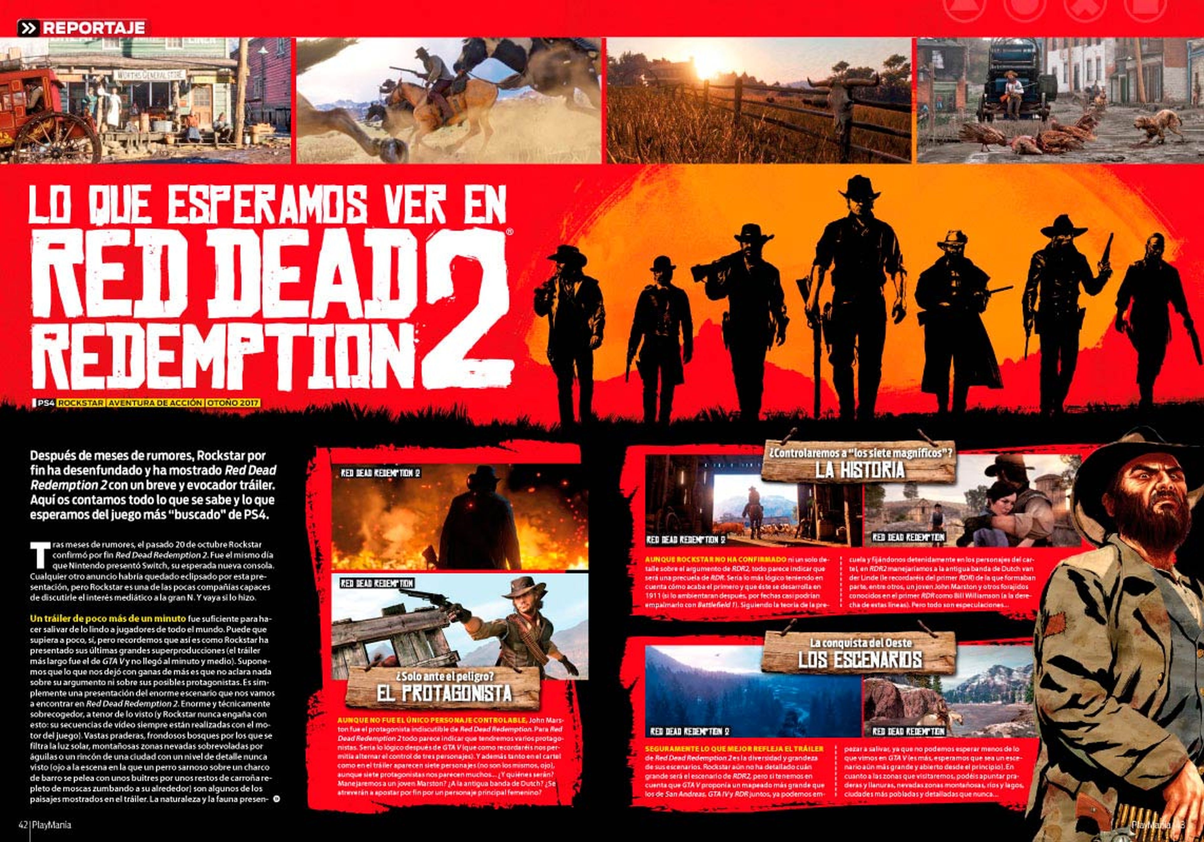 Red Dead Redemption 2 en Playmanía 217
