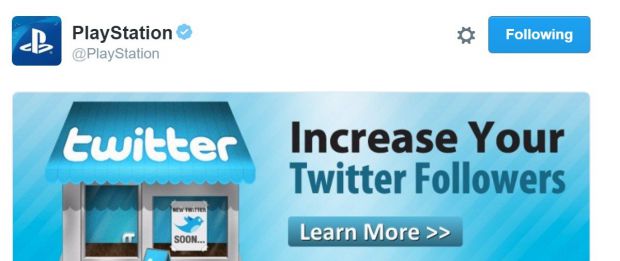 Spam de seguidores en cuenta de PlayStation Twitter Counter