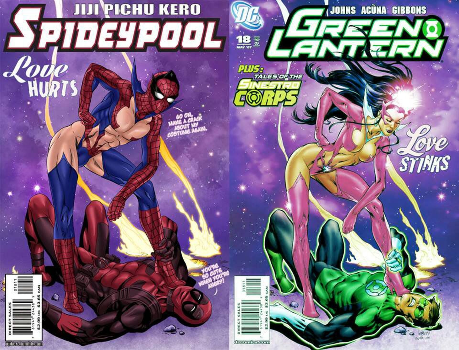 Superheroes como superheroínas de comics