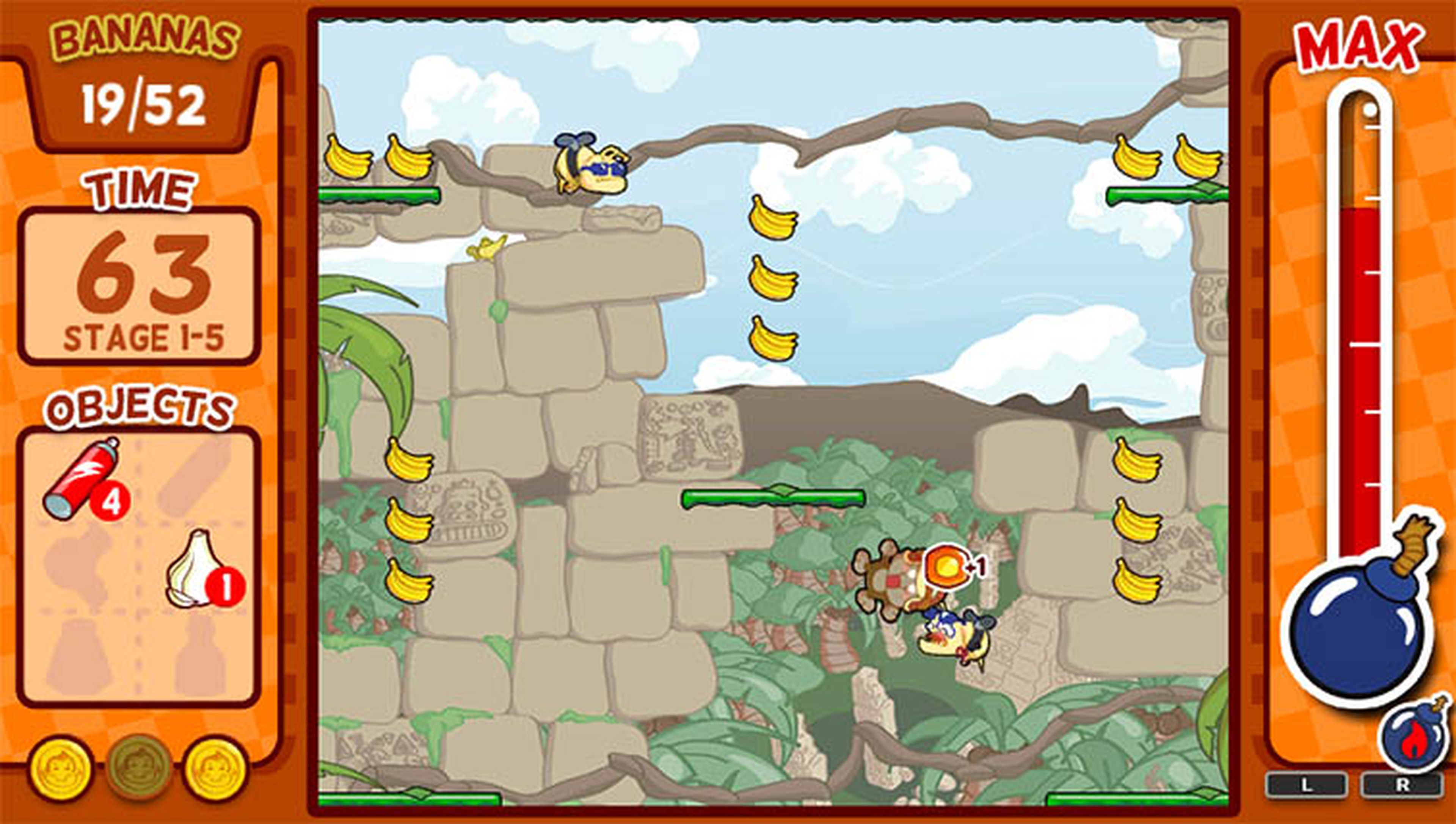 Baboon! sale de PS Vita para adentrarse en la jungla de PS4. Un juego de plataformas muy adictivo y divertido.
