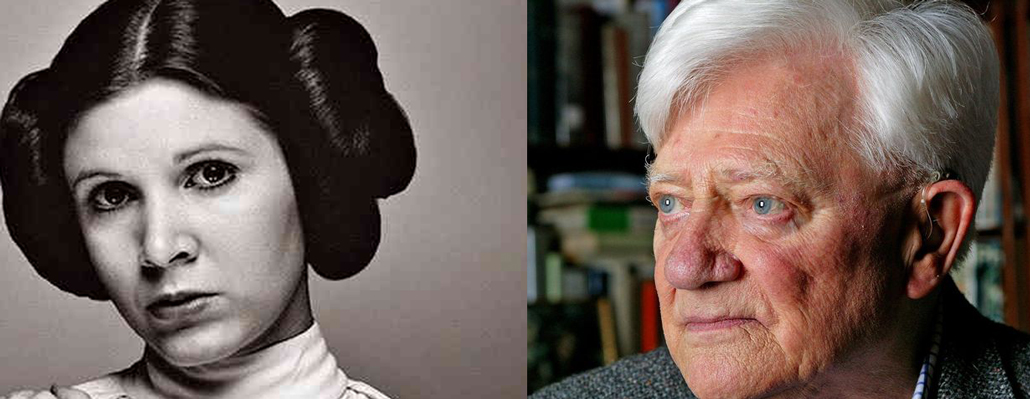 Carrie Fisher y Richard Adams Carrie Fisher y Richard Adams