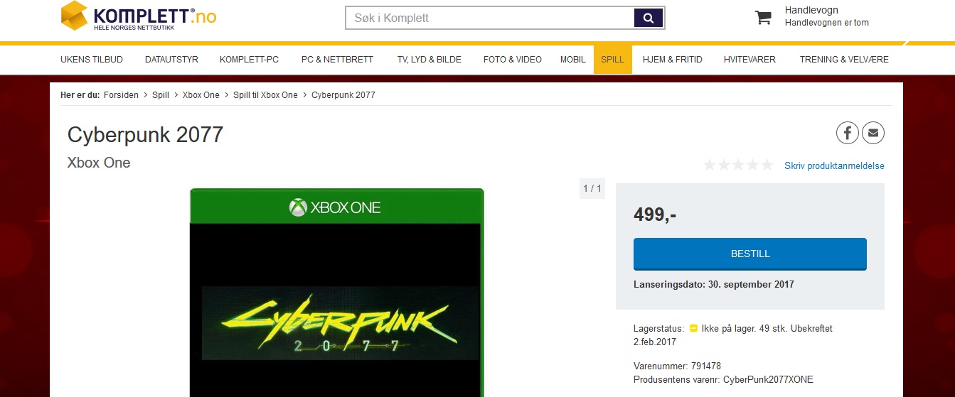 Cyberpunk 2077 - Fecha filtrada Cyberpunk 2077