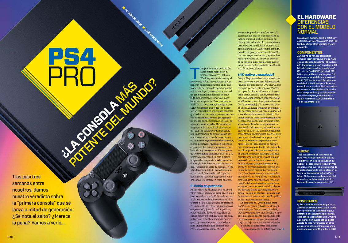 Hobby Consolas 305 Reportaje PS4 Pro Hobby Consolas 305 Reportaje PS4 Pro