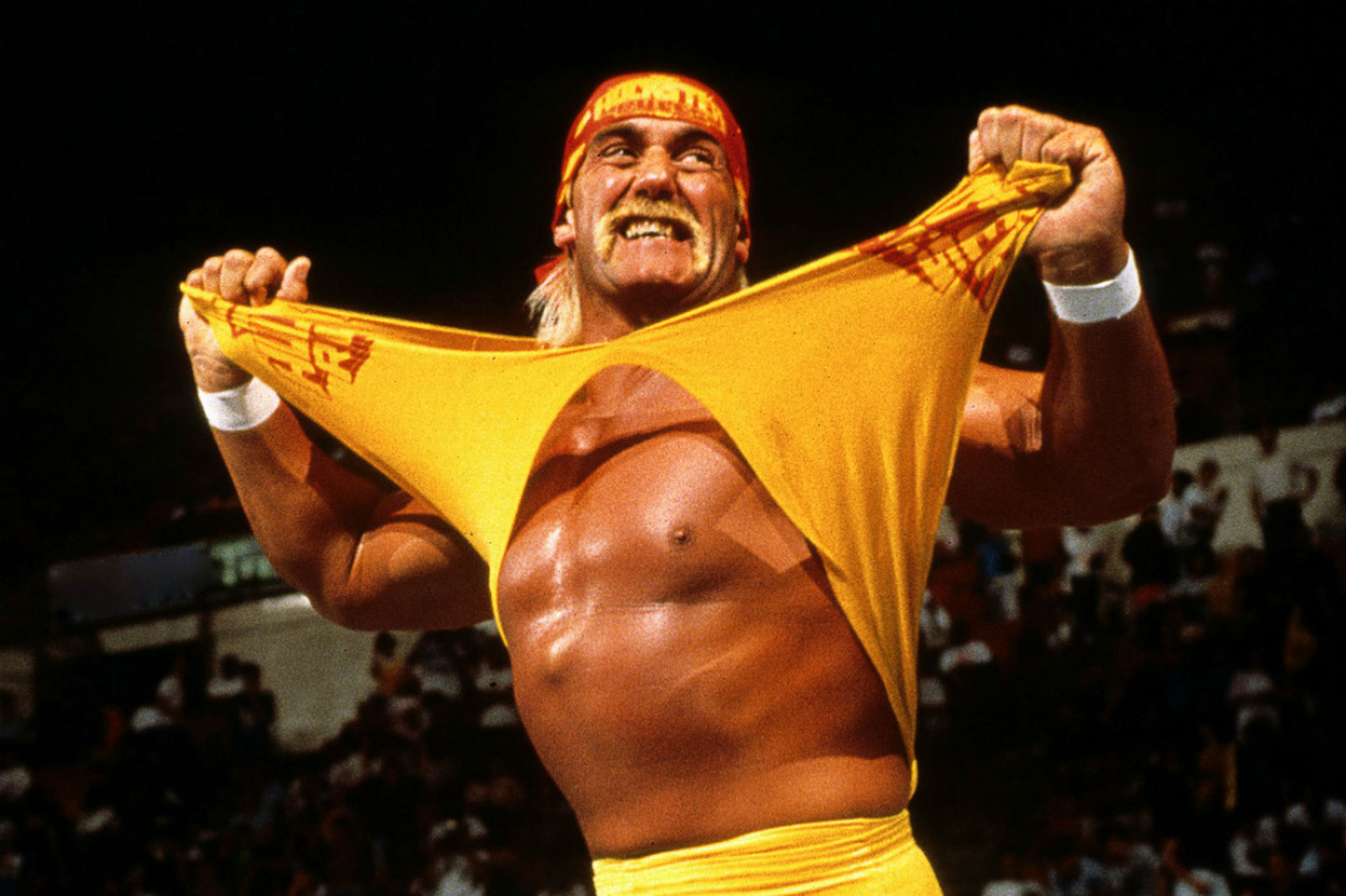Hulk Hogan en su etapa como luchador de la WWE