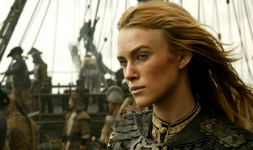 Keira Knightley Piratas del Caribe, Elizabeth, pirata