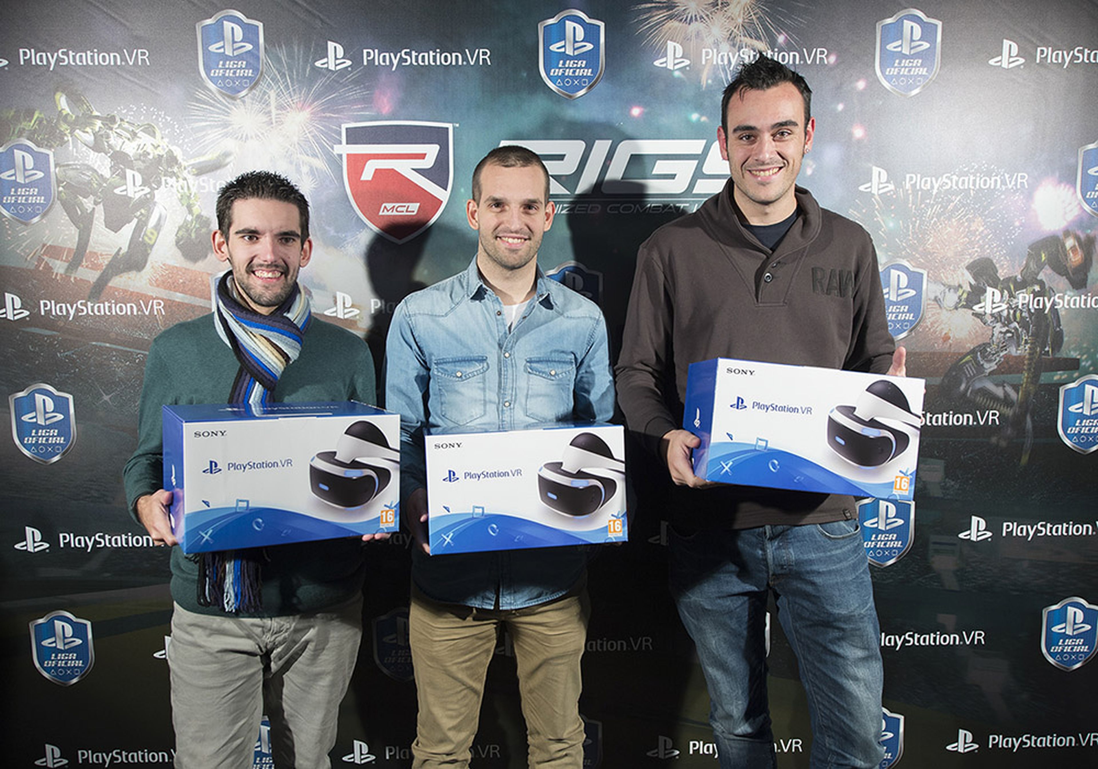 El PES TEAM venció en la competición de RIGS y sus tres miembros se llevaron a casa unas PlayStation VR.