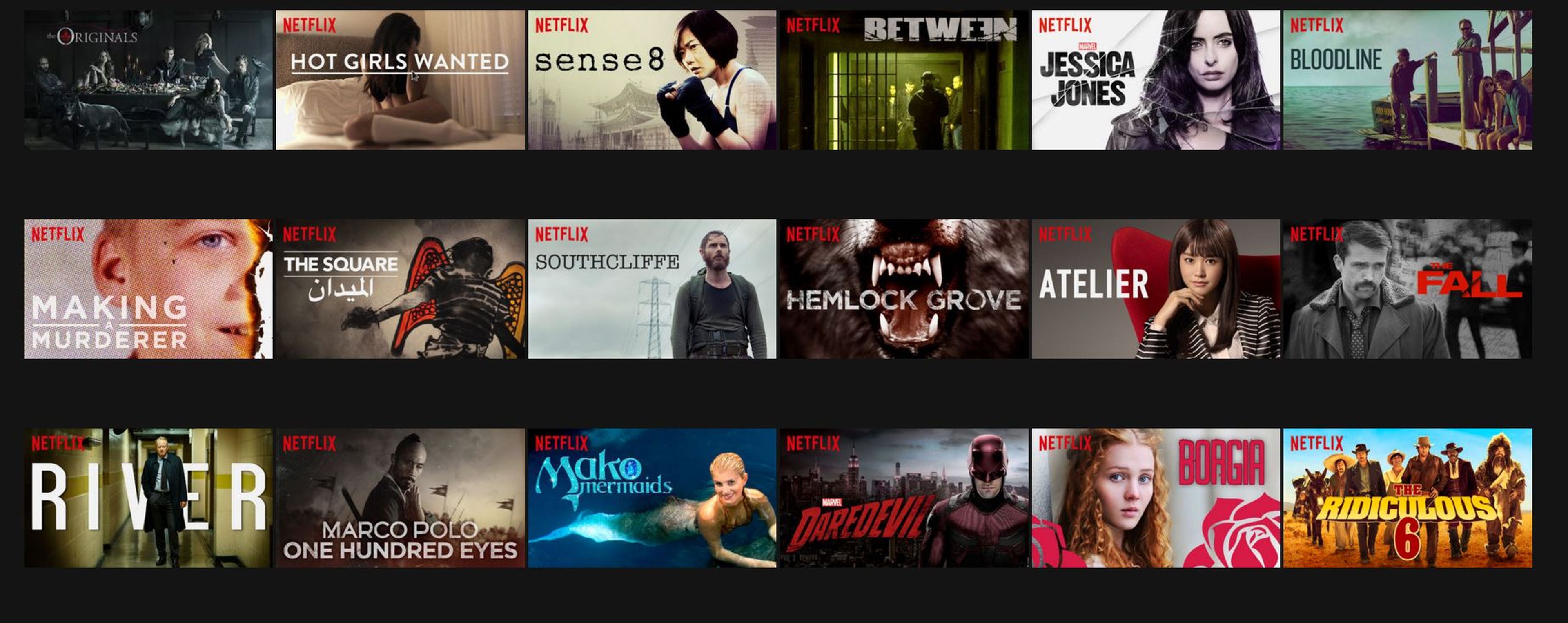 Netflix, series originales
