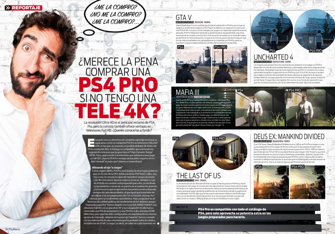 PS4 Pro en Playmania 218 PS4 Pro en Playmania 218