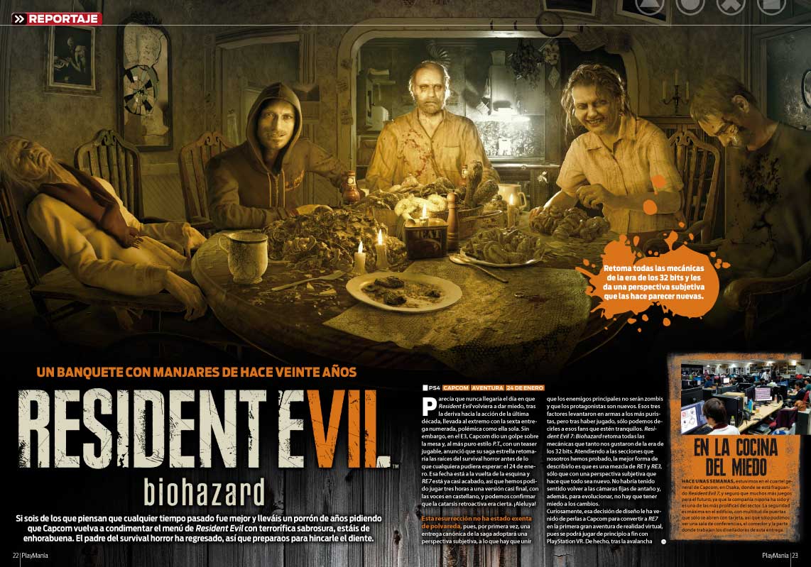 Resident Evil 7 en Playmanía 218 Resident Evil 7 en Playmanía 218