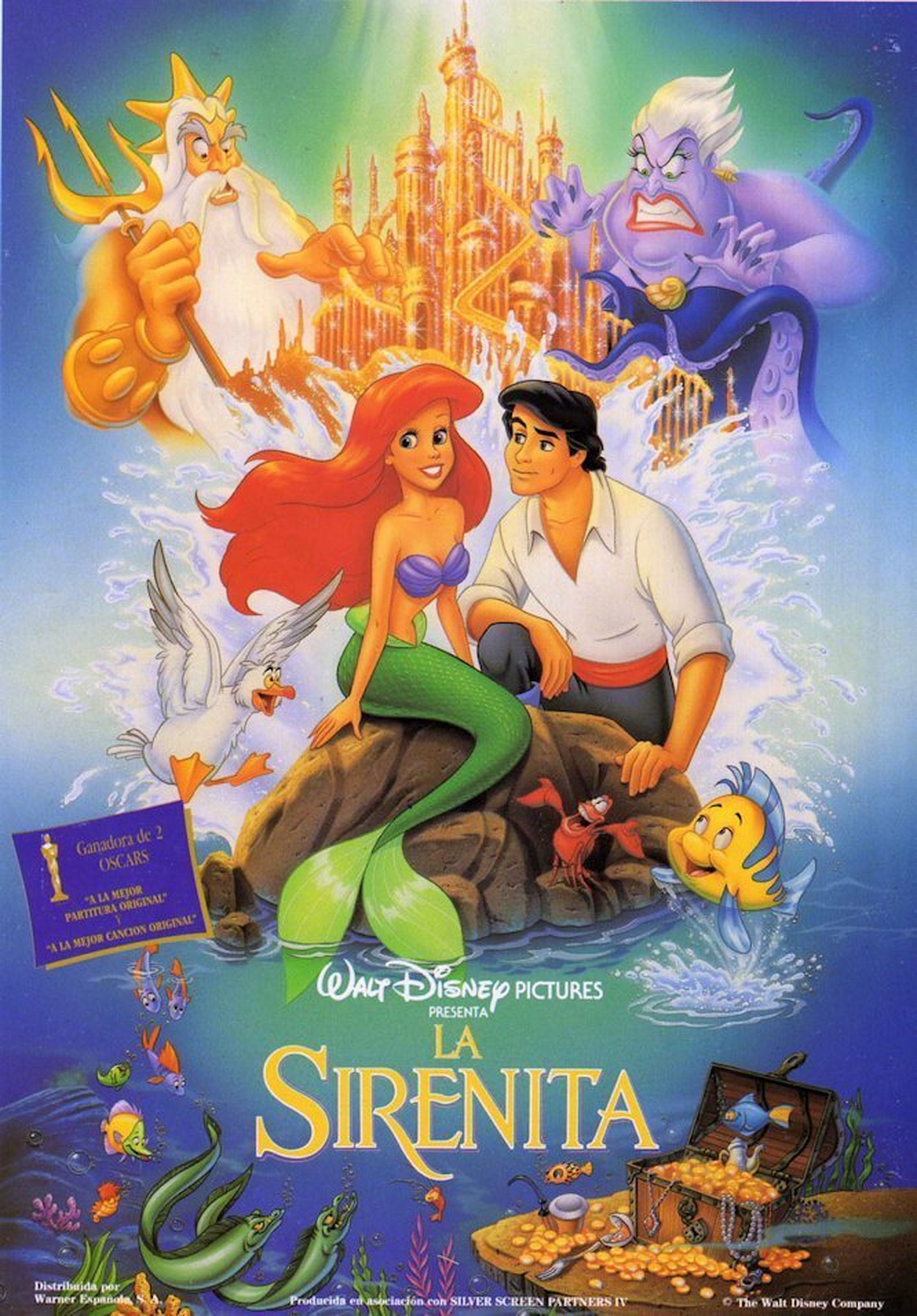 Disney relanzará La sirenita en 4K por el 30 aniversario de la película