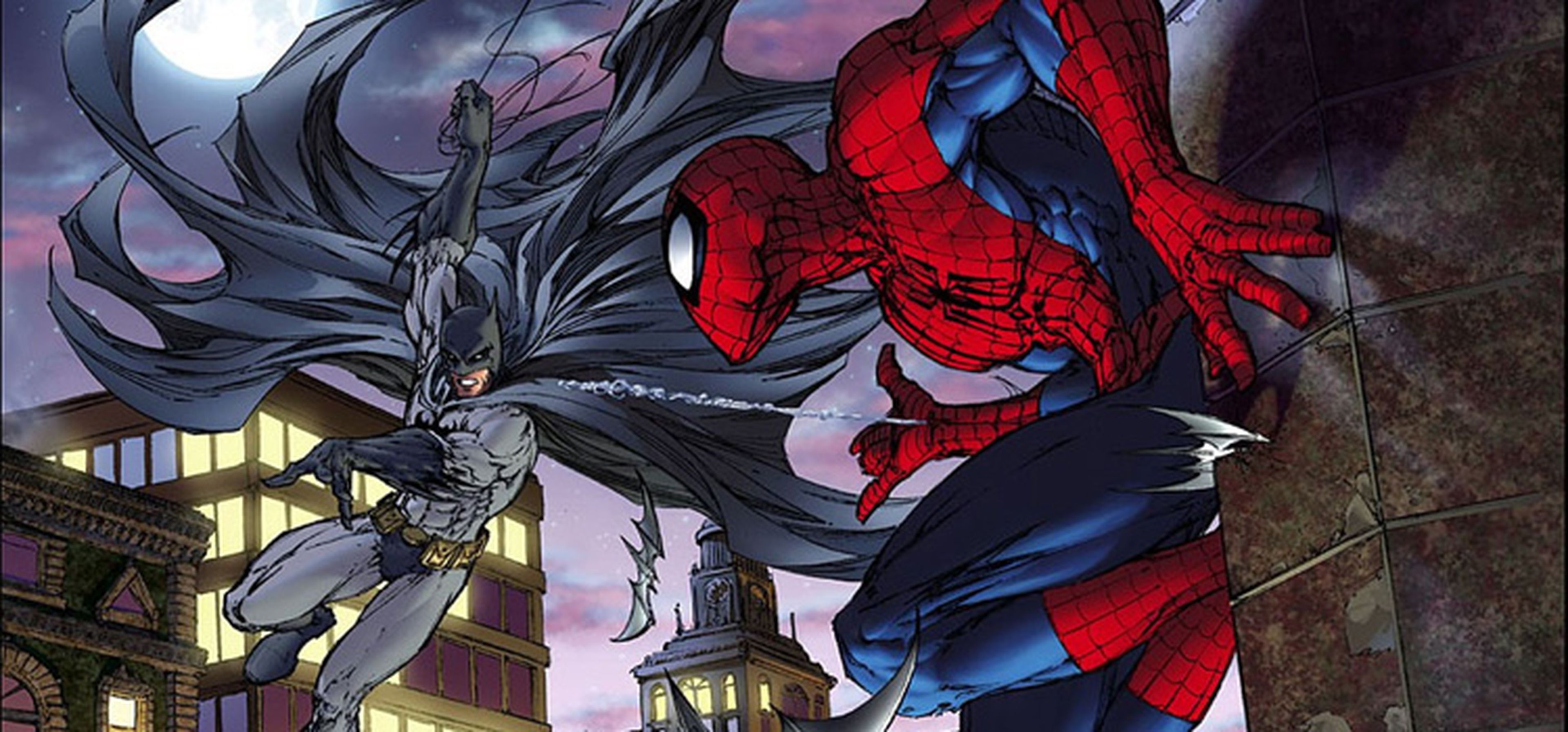 Супермен против человека паука пародия. Бэтмен против человека паука. Человек паук vs Бэтмен. Человек паук против Бэтмена. Человек паук против Супермена комикс.
