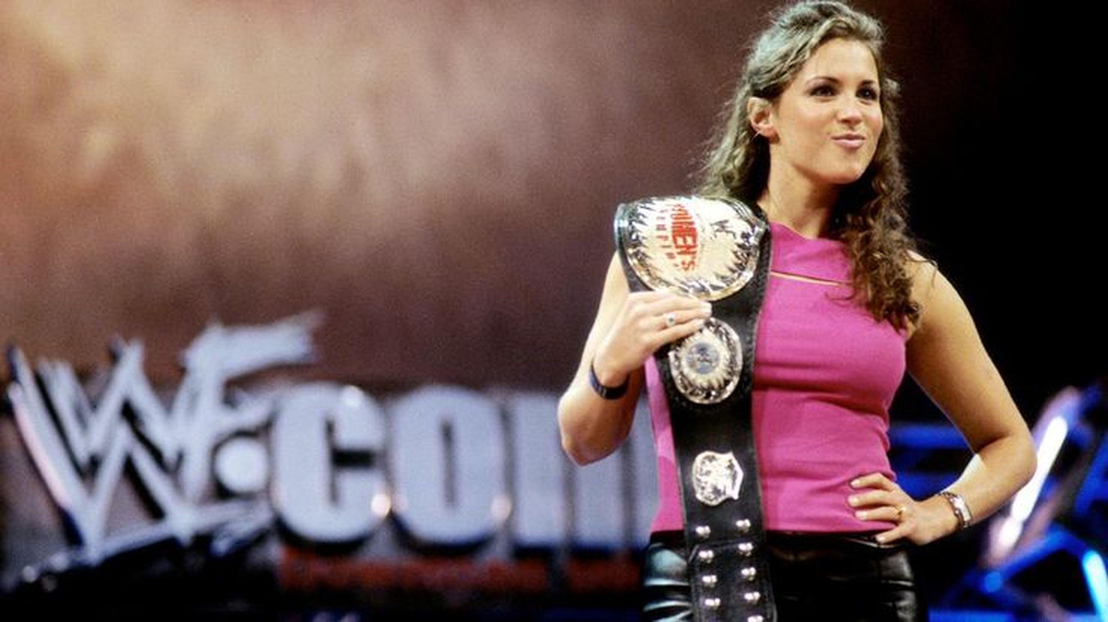 Stephanie McMahon durante su etapa como luchadora de la WWE