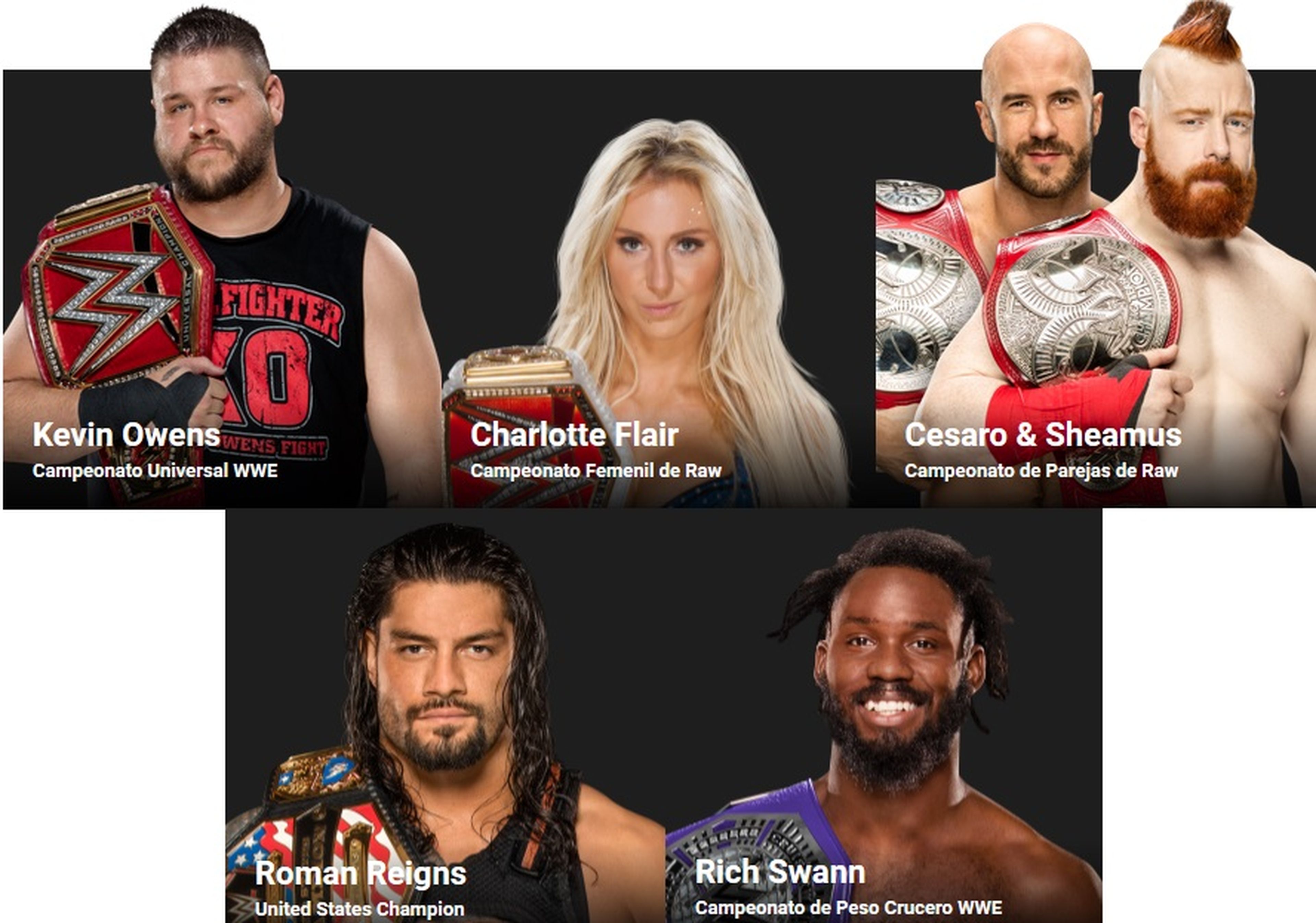 WWE - Campeonatos Raw