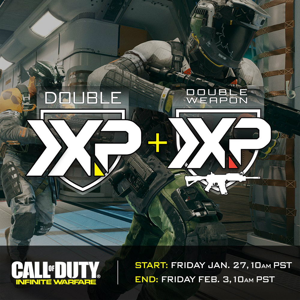 Doble experiencia CoD Infinite Warfare Doble experiencia CoD Infinite Warfare