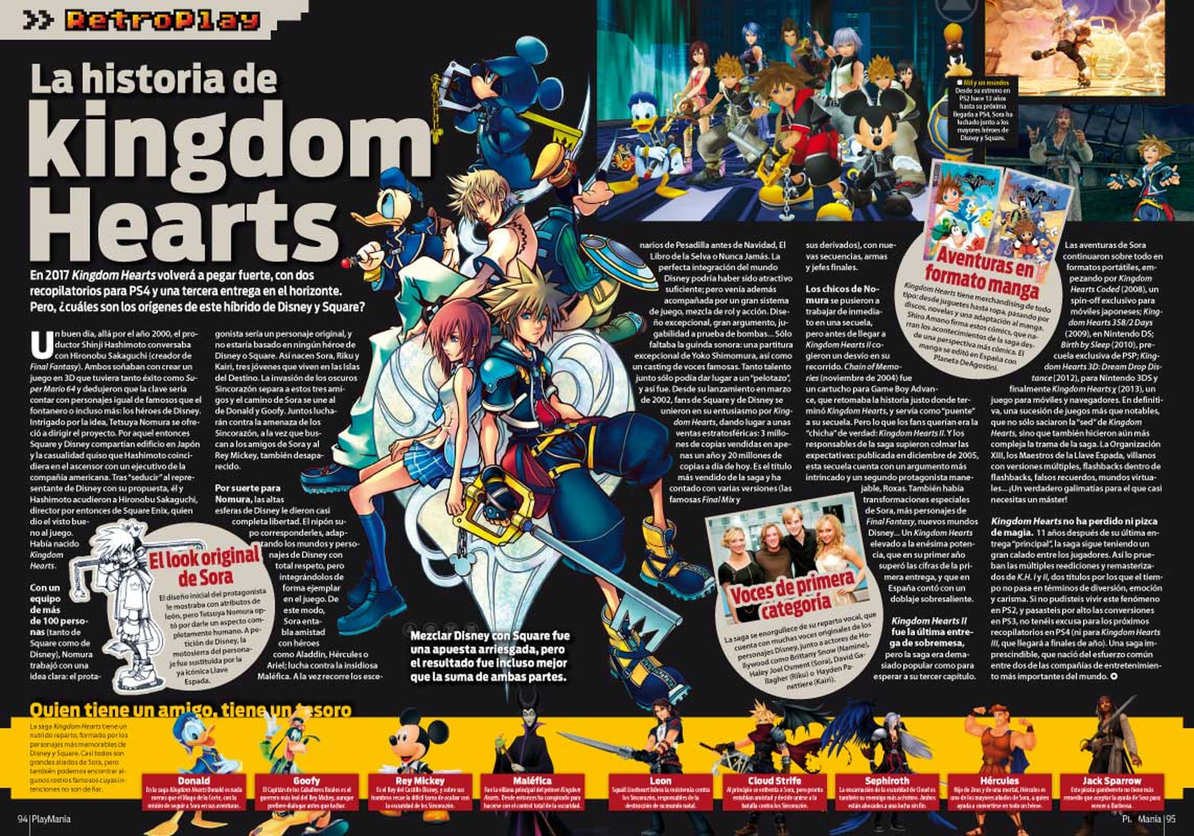 La historia de Kingdom Hearts en Playmania 219