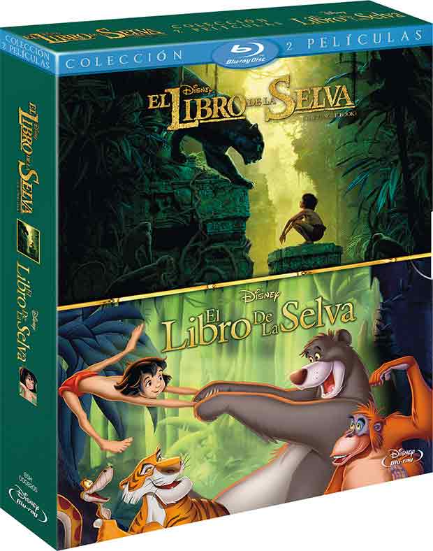 El Libro De La Selva Pack Con La Película De Animación Y Live Action