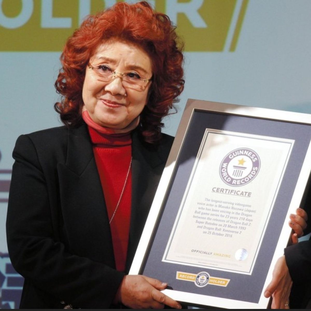 Atriz que dubla Goku no Japão ganha dois prêmios do Guinness World