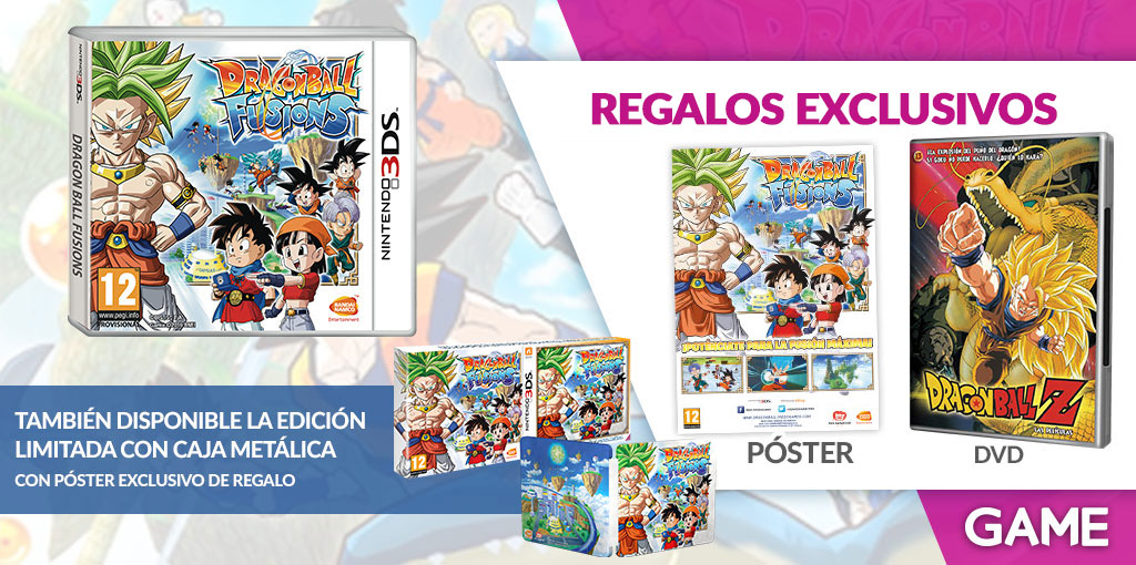 Regalos de reserva de Dragon Ball Fusions en GAME Regalos de reserva de Dragon Ball Fusions en GAME