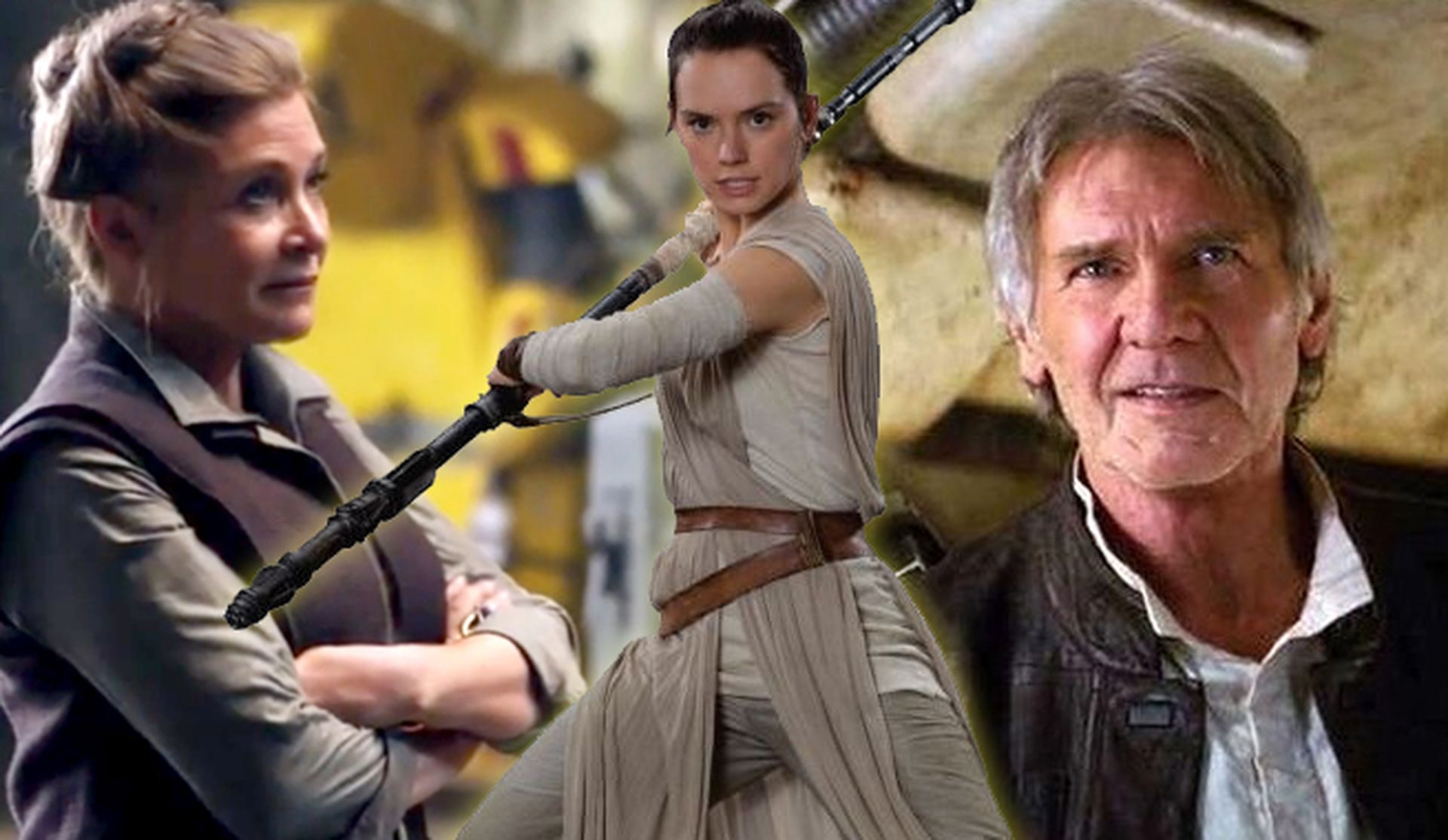 Rey es hija de Han Solo y Leia
