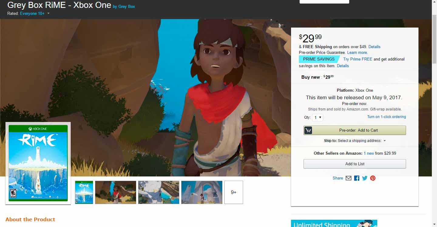 RiME precio en Xbox One RiME precio en Xbox One