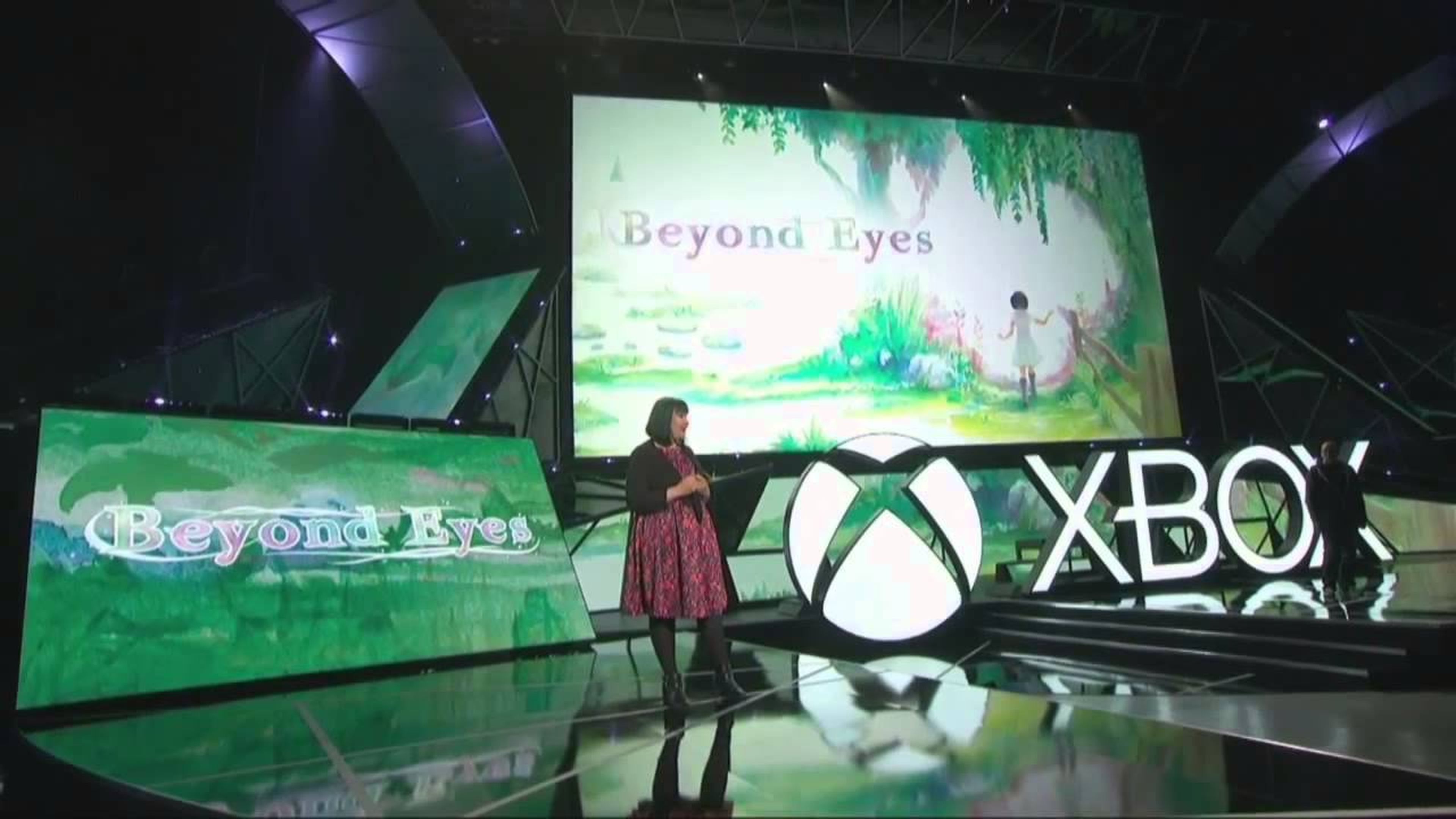 Sherida Halatoe en la presentación de Microsoft en el E3 2015.
