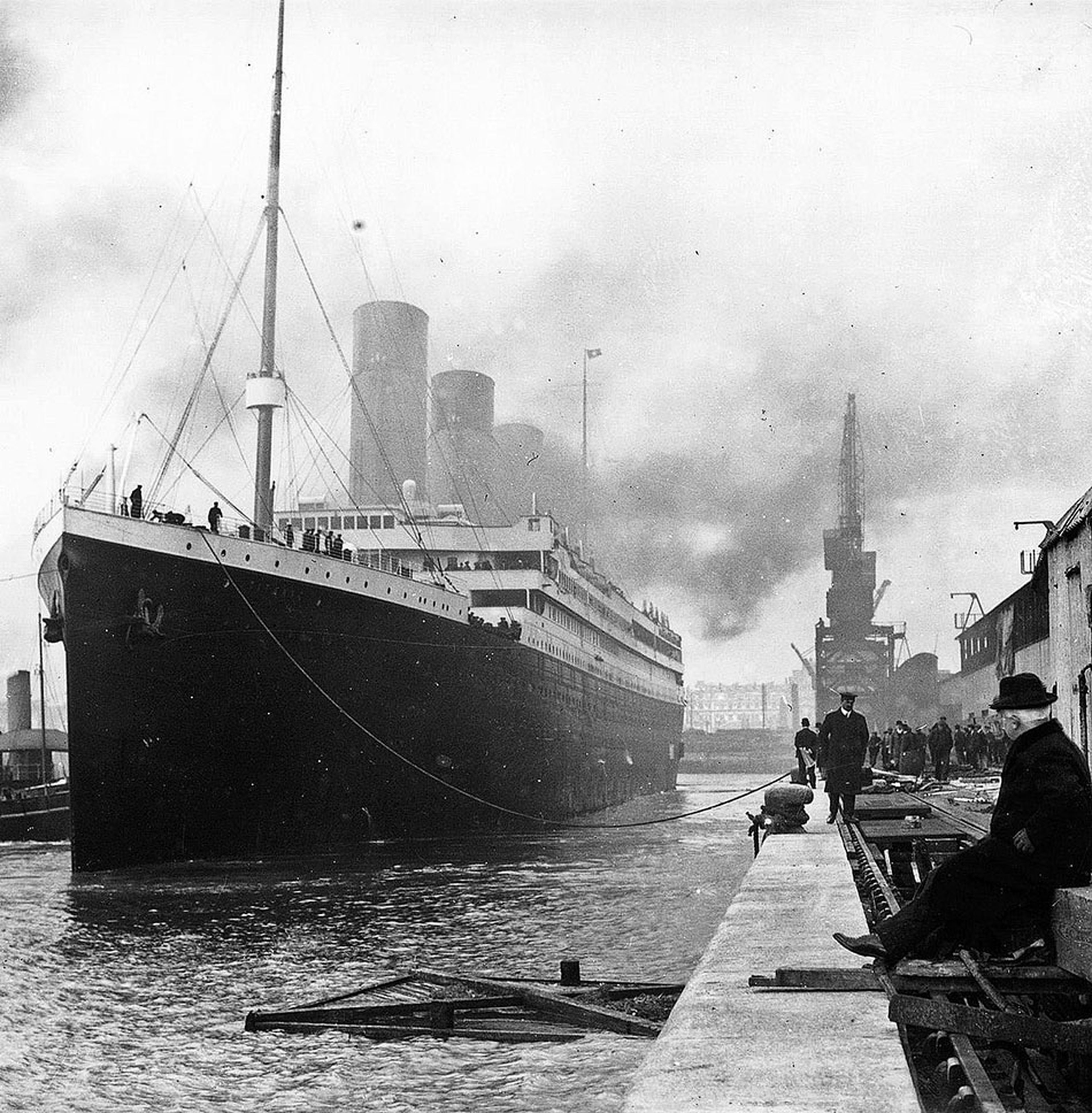 Titanic en el puerto de Southampton