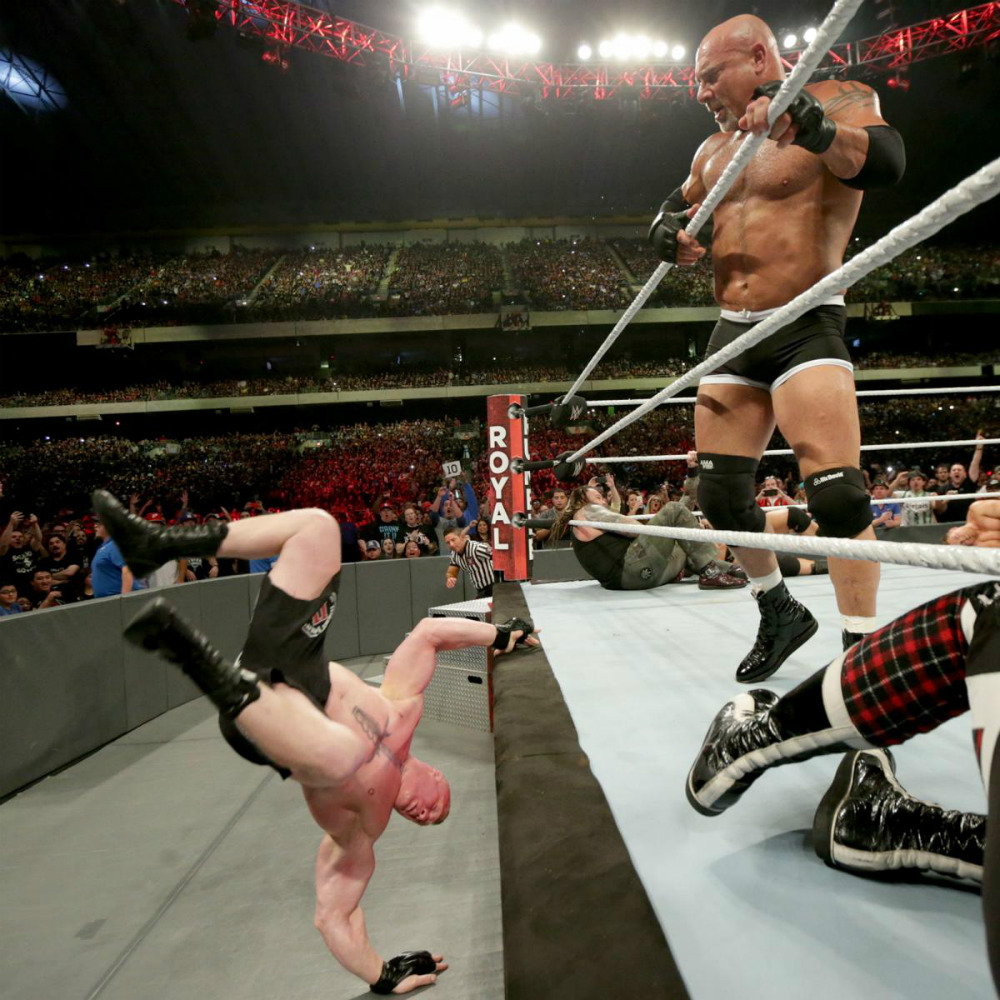 WWE - Lesnar vs. Goldberg en Royal Rumble 2017 WWE - Lesnar vs. Goldberg en Royal Rumble 2017