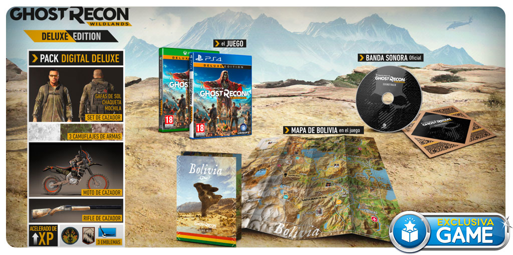 Ghost Recon Wildlands Deluxe Edition exclusiva de GAME Ghost Recon Wildlands Deluxe Edition exclusiva de GAME