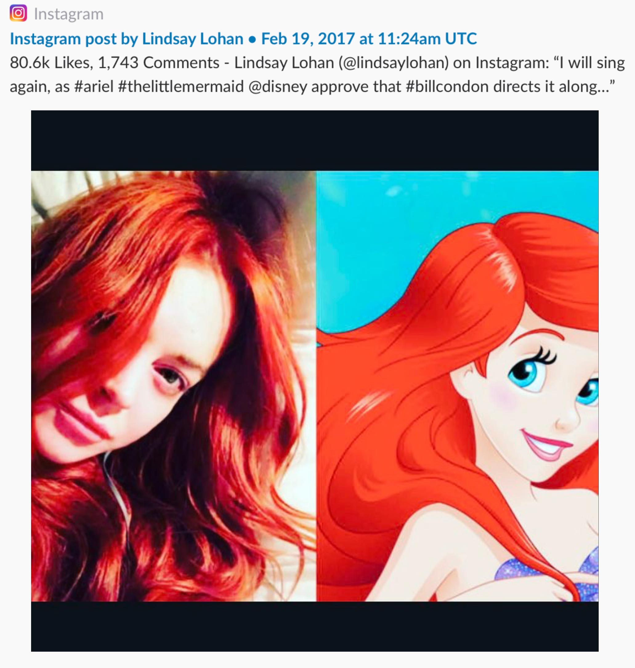 Lindsay Lohan La Sirenita Lindsay Lohan